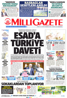 MİLLİ GAZETE 6 Temmuz 2024 Gazete Manşeti Küçük