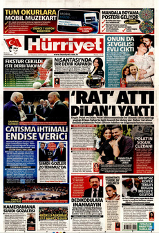 HÜRRİYET 12 Temmuz 2024 Gazete Manşeti Küçük