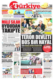 TÜRKİYE GAZETESİ 12 Temmuz 2024 Gazete Manşeti Küçük