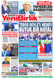 YENİBİRLİK 12 Temmuz 2024 Gazete Manşeti Küçük