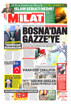 MİLAT 12 Temmuz 2024 Gazete Manşeti Küçük