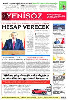 YENİ SÖZ GAZETESİ 12 Temmuz 2024 Gazete Manşeti Küçük