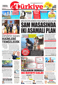 TÜRKİYE GAZETESİ 14 Temmuz 2024 Gazete Manşeti Küçük