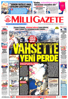 MİLLİ GAZETE 14 Temmuz 2024 Gazete Manşeti Küçük