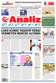 ANALİZ 14 Temmuz 2024 Gazete Manşeti Küçük