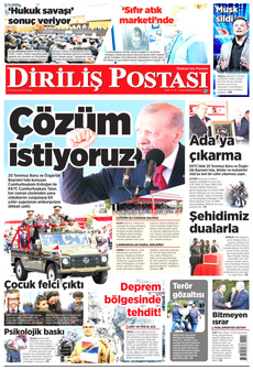 DİRİLİŞ POSTASI 21 Temmuz 2024 Gazete Manşeti Küçük