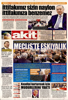 YENİ AKİT 21 Kasım 2024 Gazete Manşeti Küçük