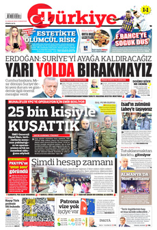 TÜRKİYE GAZETESİ 21 Aralık 2024 Gazete Manşeti Küçük