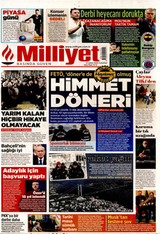 MİLLİYET 22 Şubat 2025 Gazete Manşeti Küçük