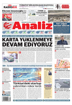 ANALİZ 22 Şubat 2025 Gazete Manşeti Küçük