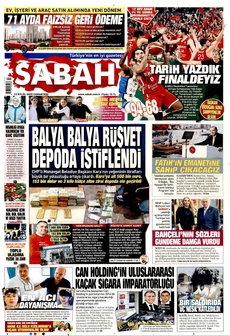SABAH 13 Eylül 2025 Gazete Manşeti Küçük