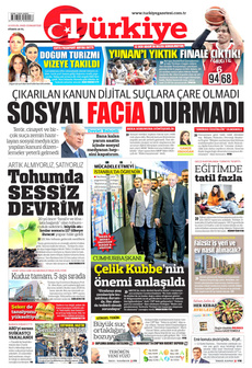 TÜRKİYE GAZETESİ 13 Eylül 2025 Gazete Manşeti Küçük