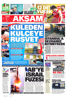AKŞAM 13 Eylül 2025 Gazete Manşeti Küçük