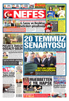 NEFES 18 Temmuz 2026 Gazete Manşeti Küçük