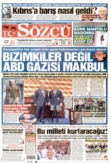 SÖZCÜ 18 Temmuz 2026 Gazete Manşeti Küçük