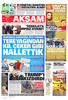 AKŞAM 18 Temmuz 2026 Gazete Manşeti Küçük