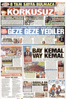 KORKUSUZ 18 Temmuz 2026 Gazete Manşeti Küçük