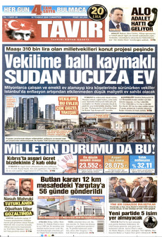 TAVIR GAZETESİ 18 Temmuz 2026 Gazete Manşeti Küçük